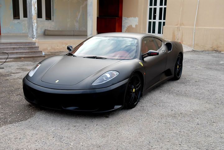 All Black Ferrari