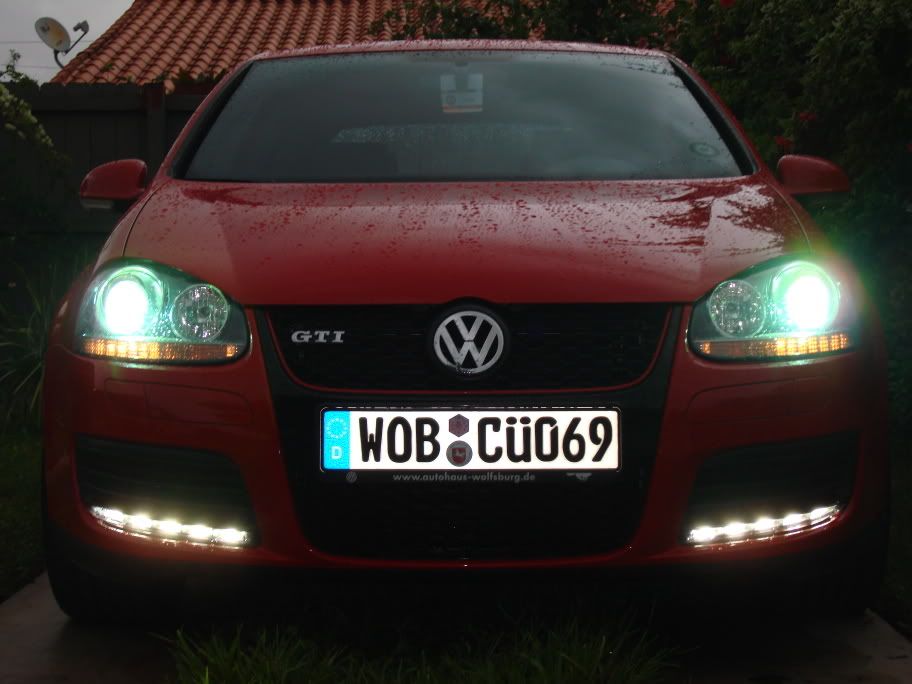 I did the same but with my GTI and the OEM Audi lights Modified by