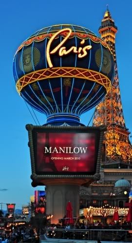 Baryy Manilow Paris Las Vegas Sign