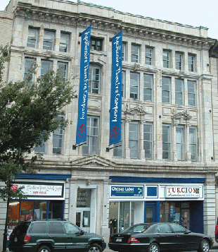 The stately Chelsea Theatre Works building.