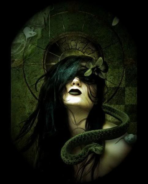 green snake girl Pictures, Images and Photos