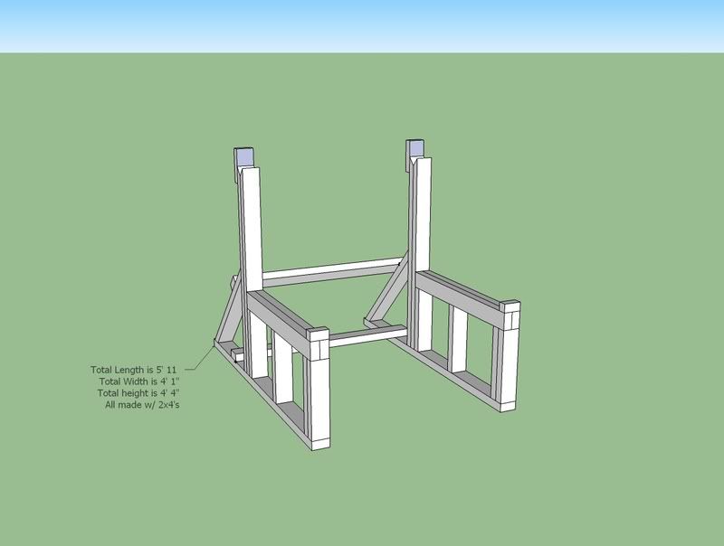 Wooden Squat Rack