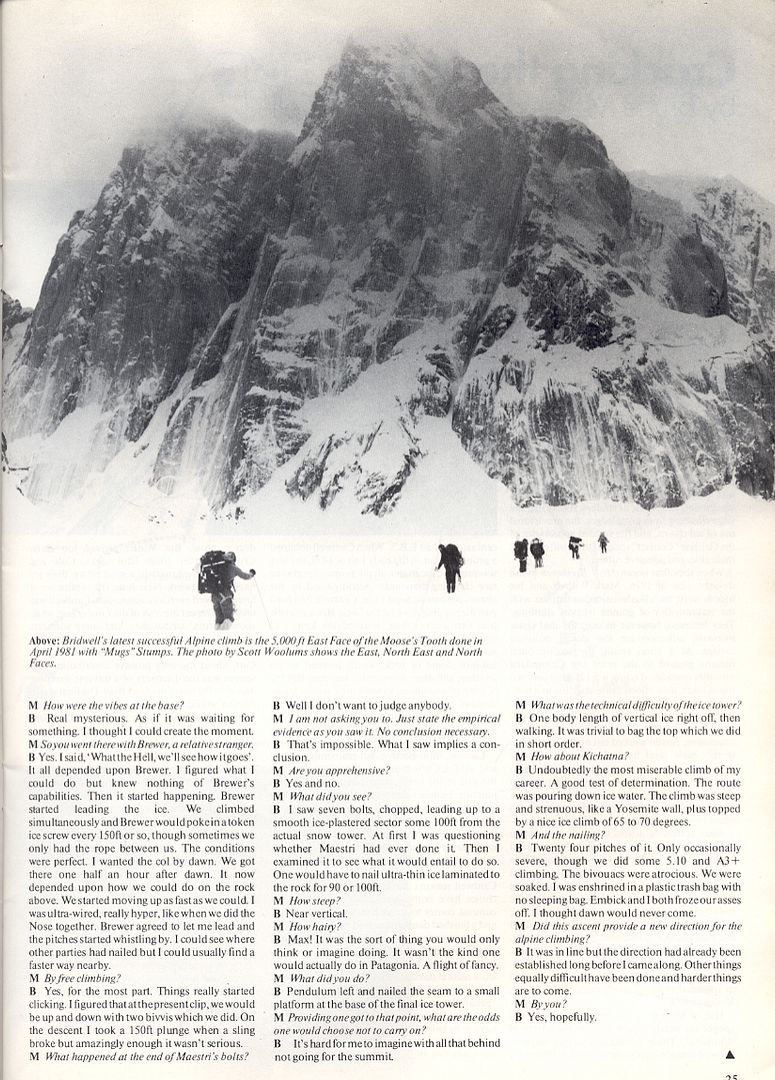 Bird Lives John Long Interviews Jim Bridwell Mountain 1981 :: SuperTopo ...