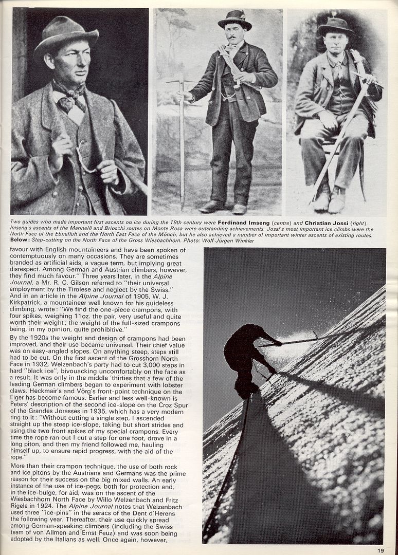 IceClimbing In The Alps Historical Survey Mountain 27 1973 SuperTopo Rock Climbing