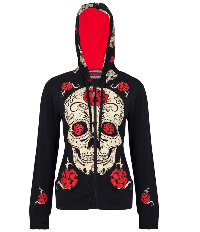 sugar skull hoodie