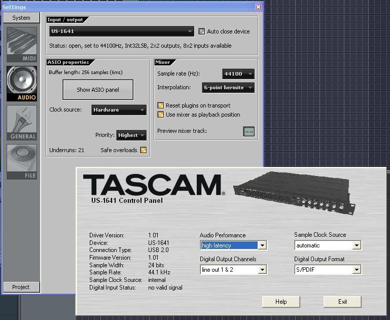 tascam us 1641 driver