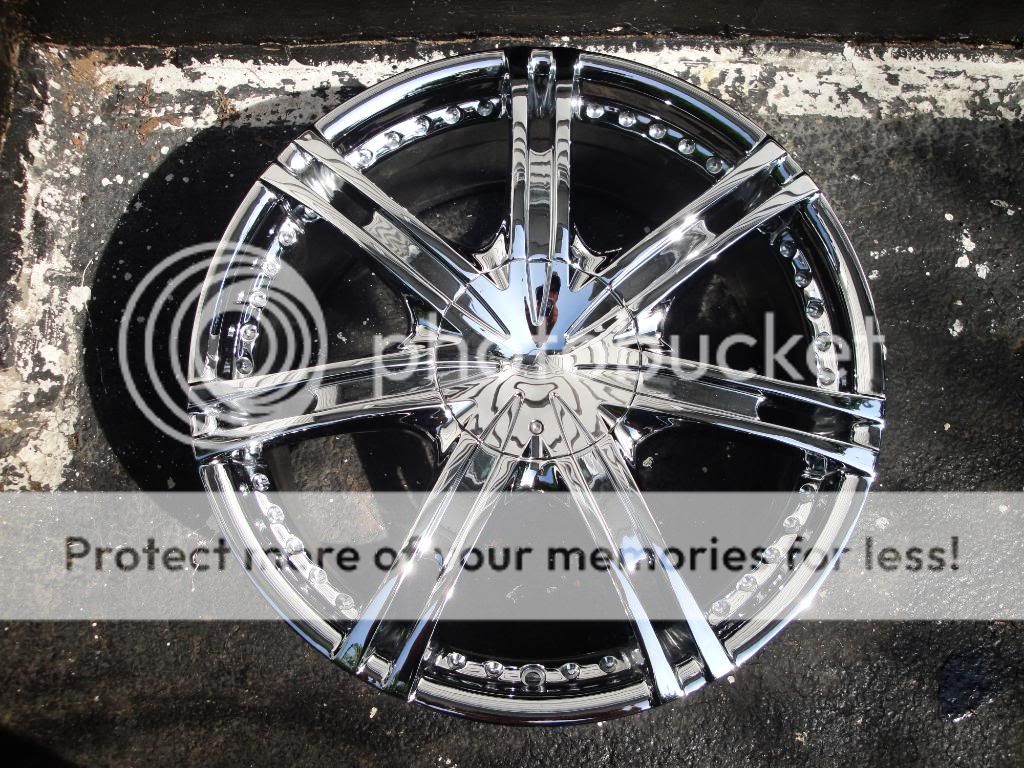 20 Chrome Rims Set of 4 5 Lug Universal