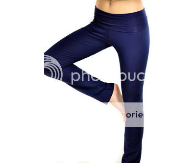 American Apparel Cotton Navy Yoga Pants leggings S M L  