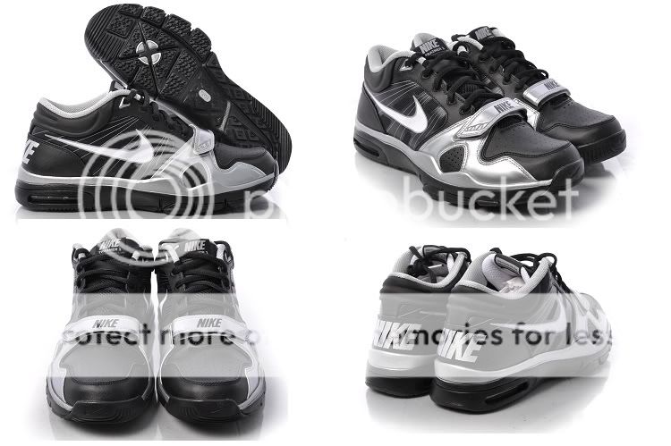 NIKE AIR MAX TRAINER 1.2 Mid Black/Silver/Grey 90 10.5  