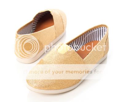 Gold Glitter Linen Slip on Canvas Flat mock tom object  