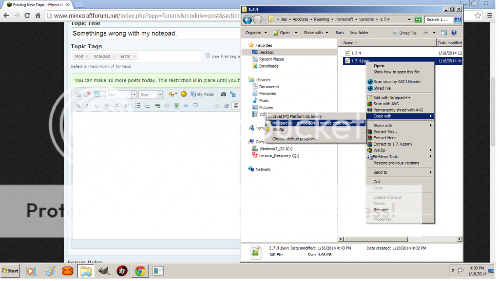 Mod notepad code..? Discussion Minecraft Java Edition Minecraft