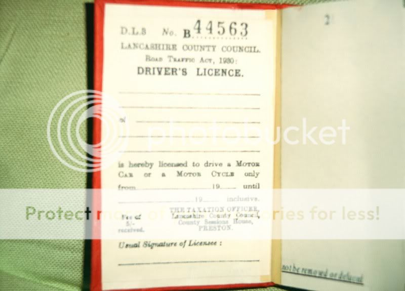 WW2 Period 1930/40s Driving Licence Cover.  